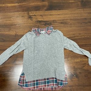 Joie sweater with built in button down